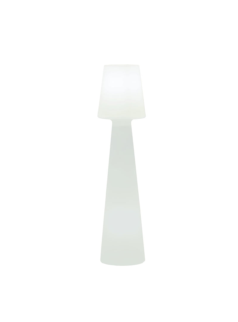 Elegant Lola 100 standing lamp with rechargeable RGB LED, ideal for indoor and outdoor spaces.