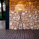 Amalfi Floor Lamp by Newgarden: Cordless Design Merges Traditional Craftsmanship with Modern Lighting in Indoor/Outdoor Spaces.