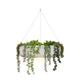 Magnetic Elegance: Elba's Round Hanging Planter with Downward Light Source, Easily Attached to Any Magnetic Surface.