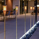 Eco-Friendly Elegance: Natural Bamboo Hiama Spike with Solar-Powered LED for Sustainable Outdoor Decor.