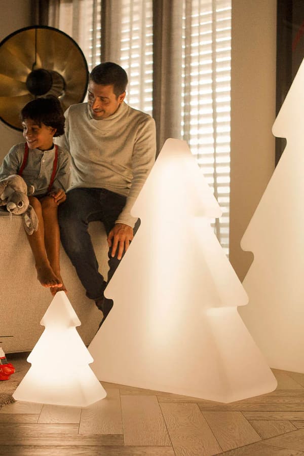 Newgarden's Floor Lamps collection offers stylish, weather-resistant lamps with integrated LED lighting, ideal for illuminating outdoor and indoor areas.