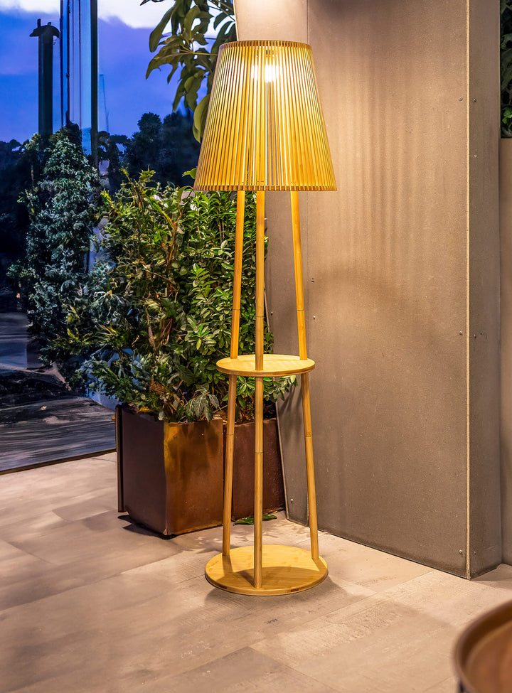 Okinawa Floor Lamp: Versatile Elegance for Indoors & Outdoors