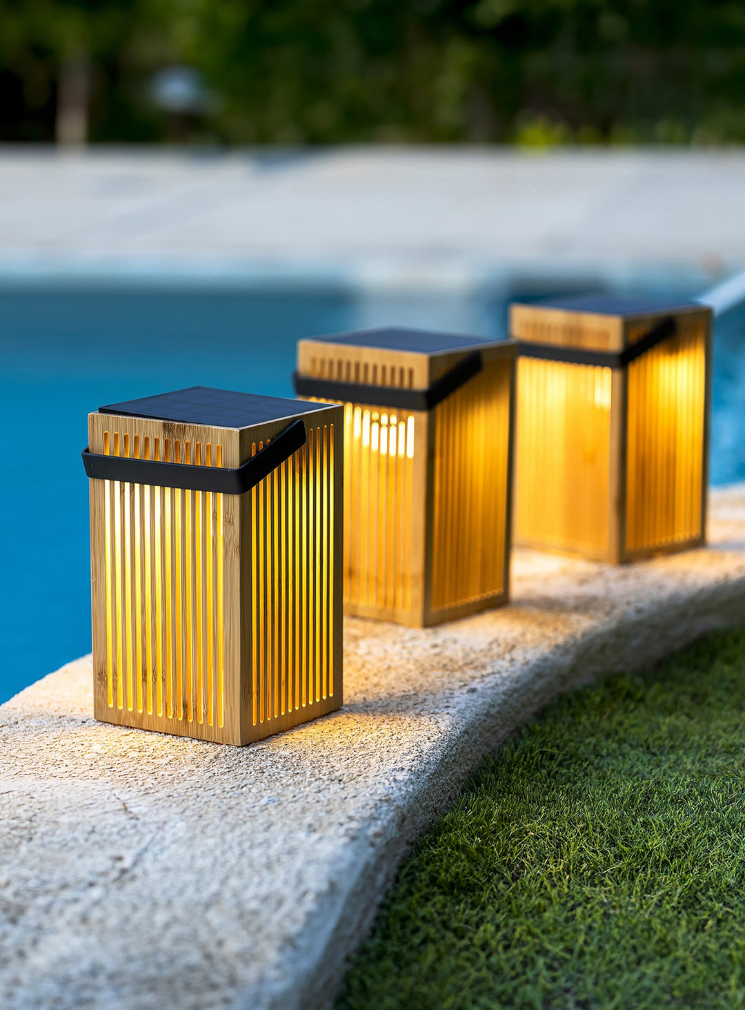 Okinawa Lantern: Bamboo Craftsmanship & Solar Elegance