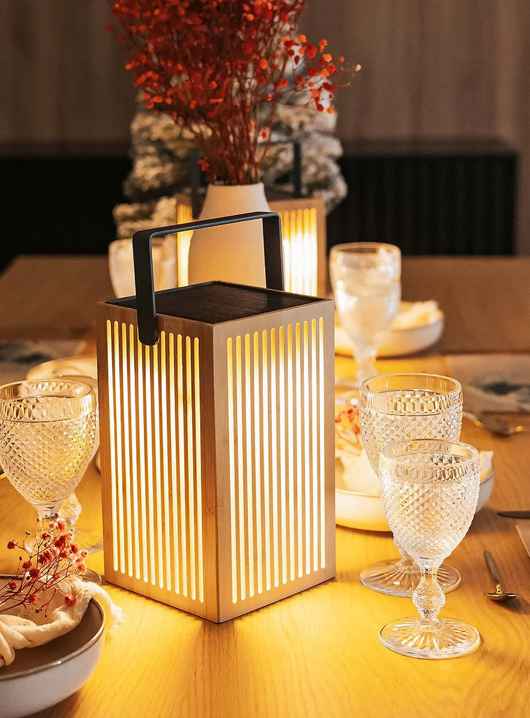 Okinawa Lantern: Bamboo Craftsmanship & Solar Elegance – Newgarden