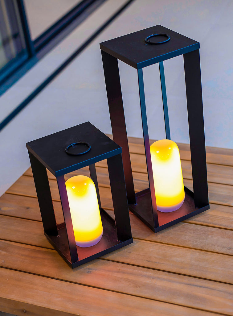 Siroco Metal Lantern: Elegance Indoors & Outdoors – Newgarden
