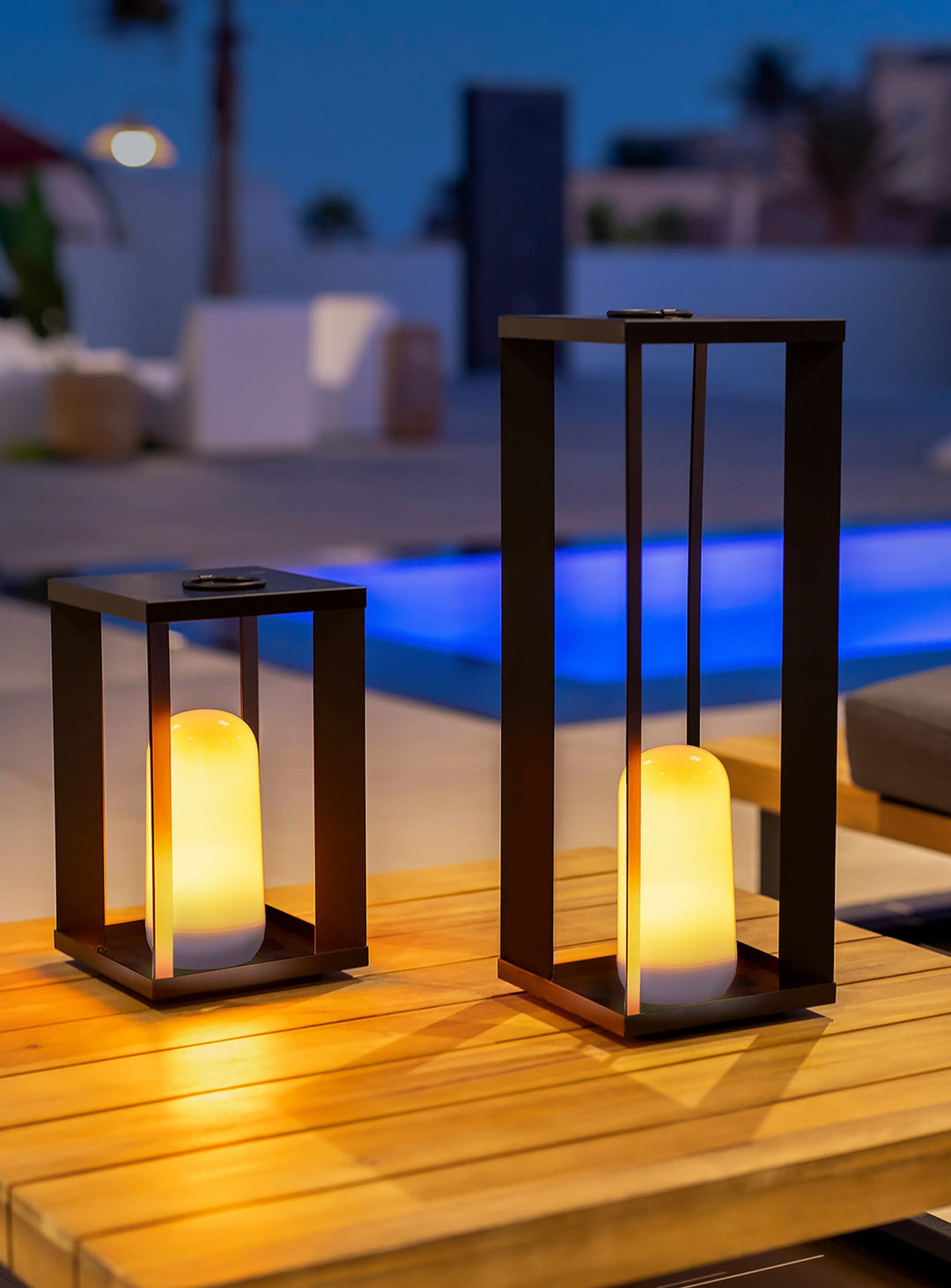 Siroco Metal Lantern: Elegance Indoors & Outdoors – Newgarden