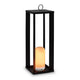 Innovative and Stylish: Siroco Lantern with Remote Control, Effortlessly Illuminating with Fixed Light or Flame Effect.