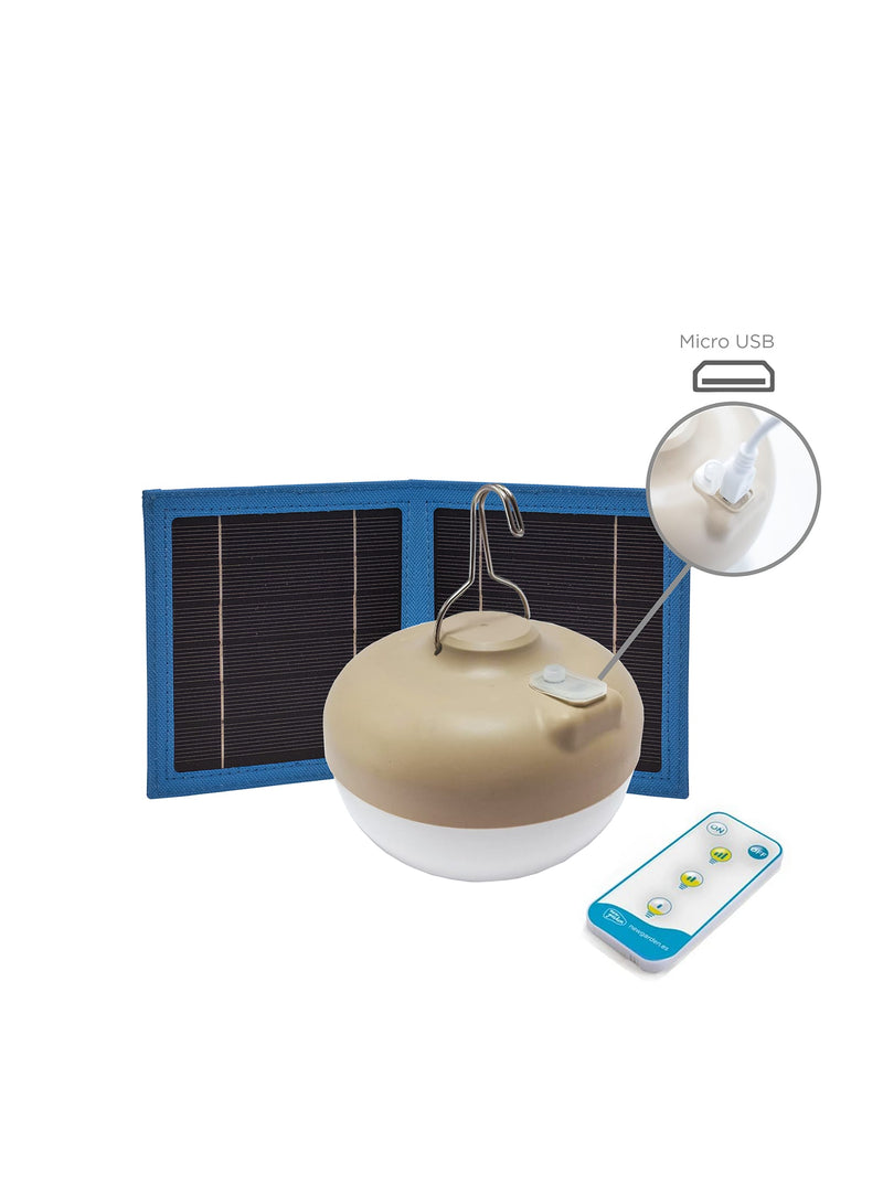 Outdoor Adventures Lit Up: Cherry Portable Bulb Ensures Easy, Efficient Camping Lighting with its Magnetic Base & Solar Panel.