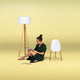 Chloe Lamp: Bringing Style & Functionality Together with Wood Accents, Ideal for Enhancing Indoor or Outdoor Ambiance.